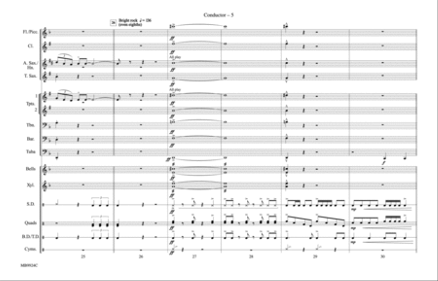 Cartoon Show, Part 2: Score Marching Band scores gallery preview page 5
