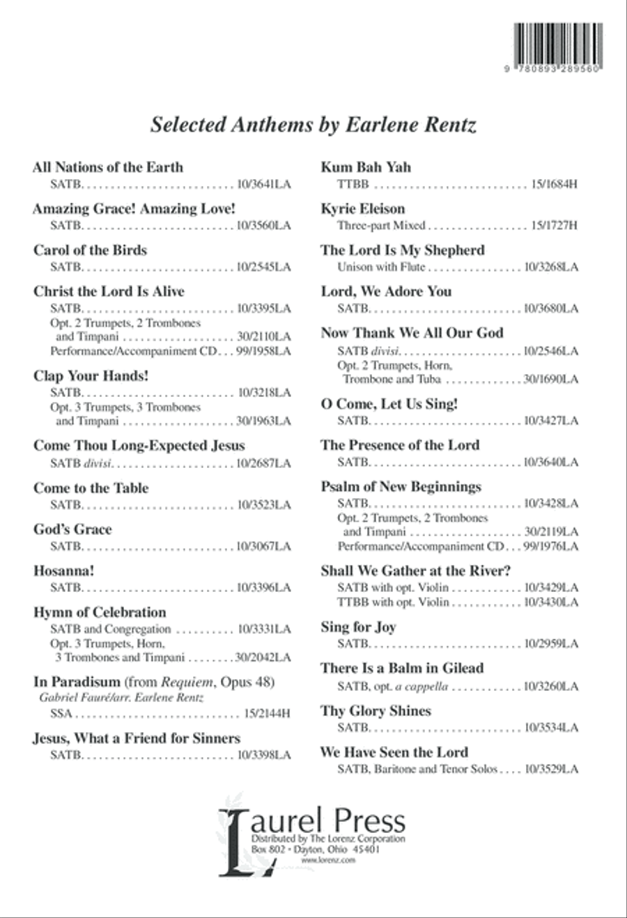 Lord, We Adore You 4-Part scores gallery preview page 8