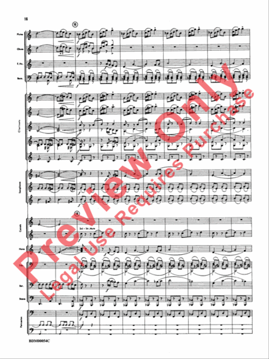 Symphonic Suite Concert Band scores gallery preview page 19