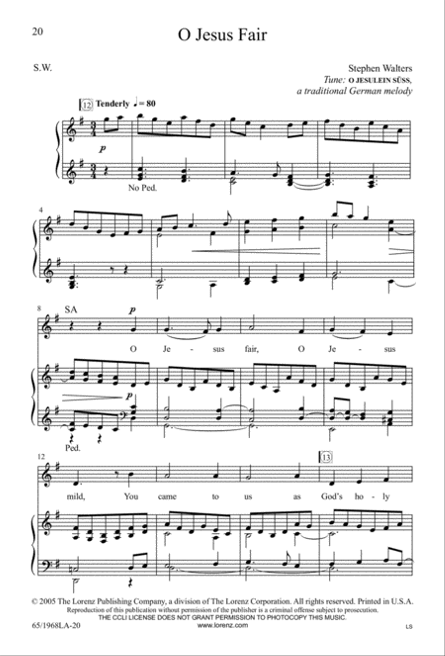The Word Made Flesh 4-Part scores gallery preview page 22