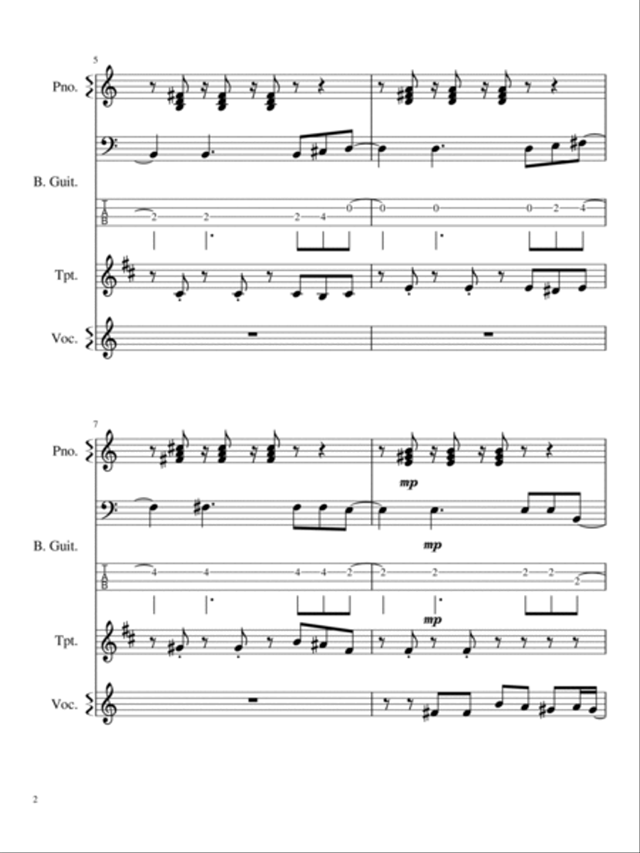 Get Lucky Small Ensemble scores gallery preview page 2