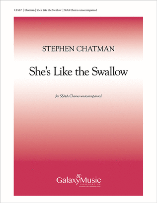 Book cover for Five Canadian Folk-Songs: 4. She's Like the Swallow