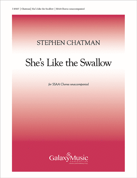 Five Canadian Folk-Songs: 4. She's Like the Swallow