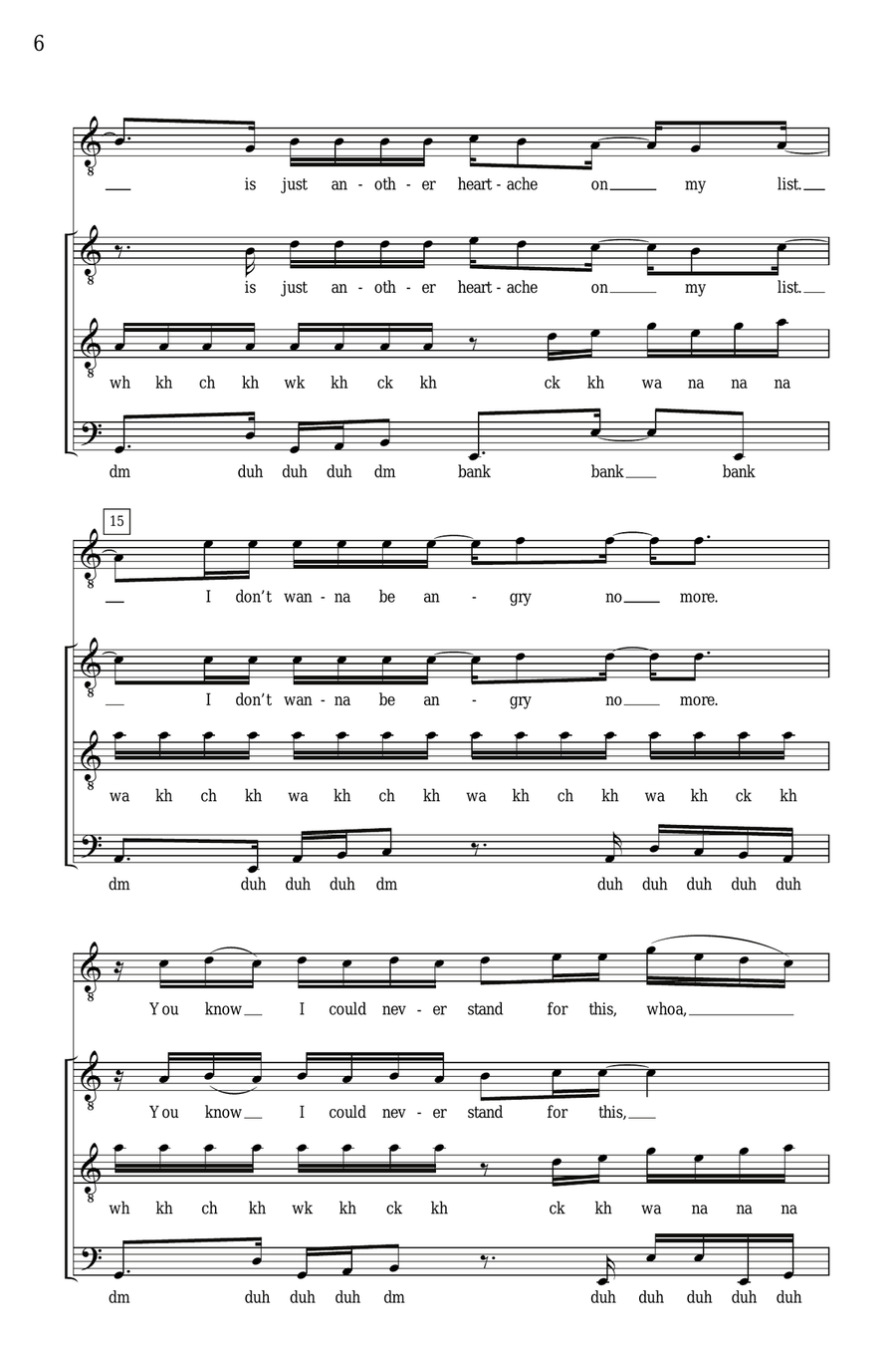 Lonely No More Lonely No More TTBB scores gallery preview page 4