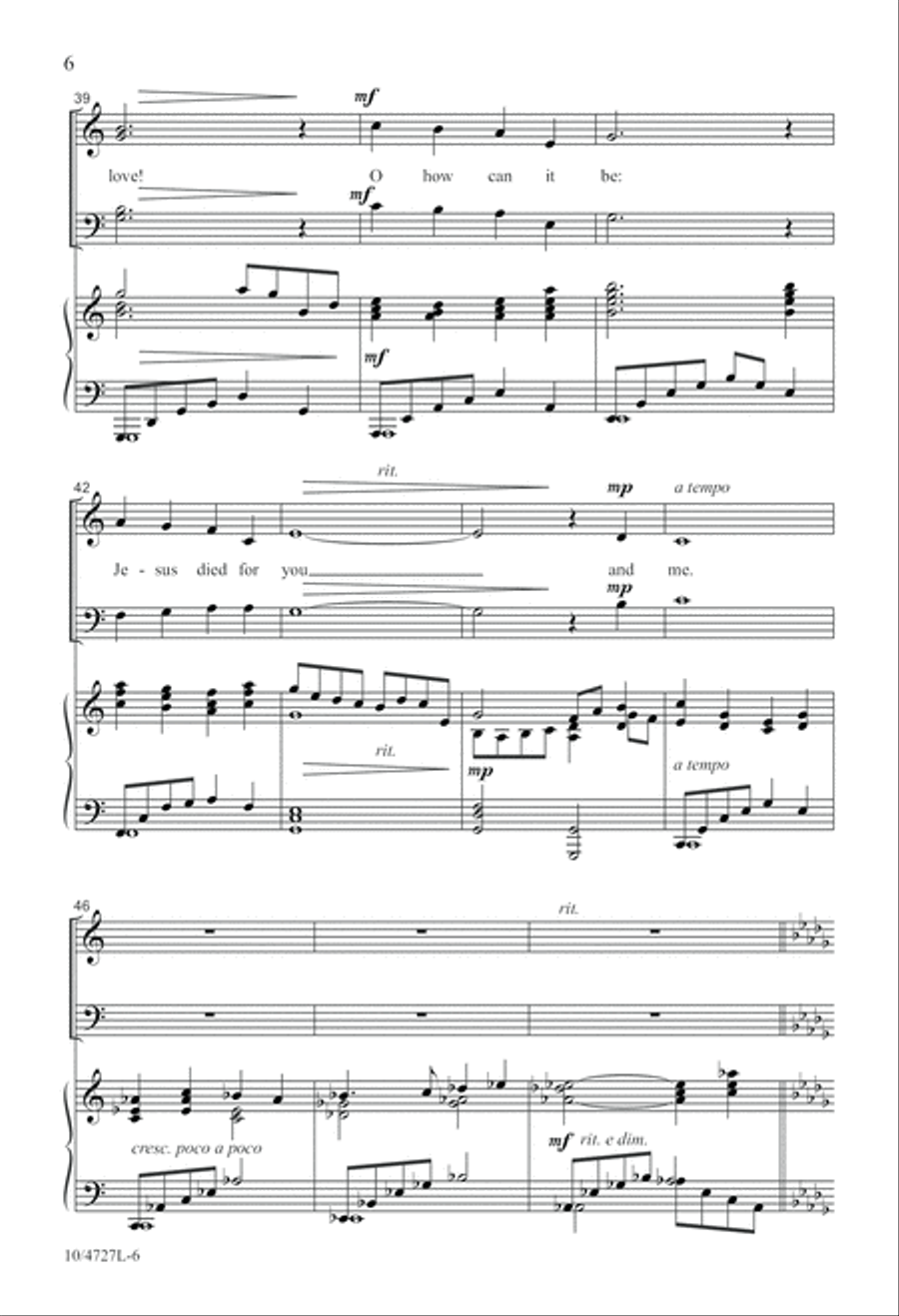 It Was for Love! It Was for Love! 4-Part scores gallery preview page 6