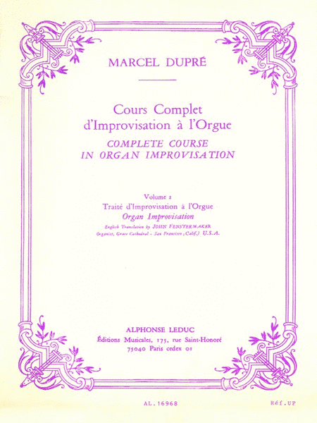 Cours Complet d'Improvisation a l'Orgue - Volume 2