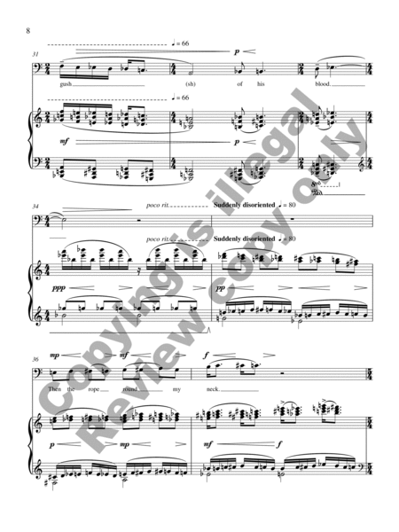Ahab: Monodrama for Baritone or Bass-Baritone and Piano image number null