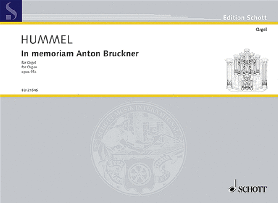 In memoriam Anton Bruckner Organ scores gallery preview page 1