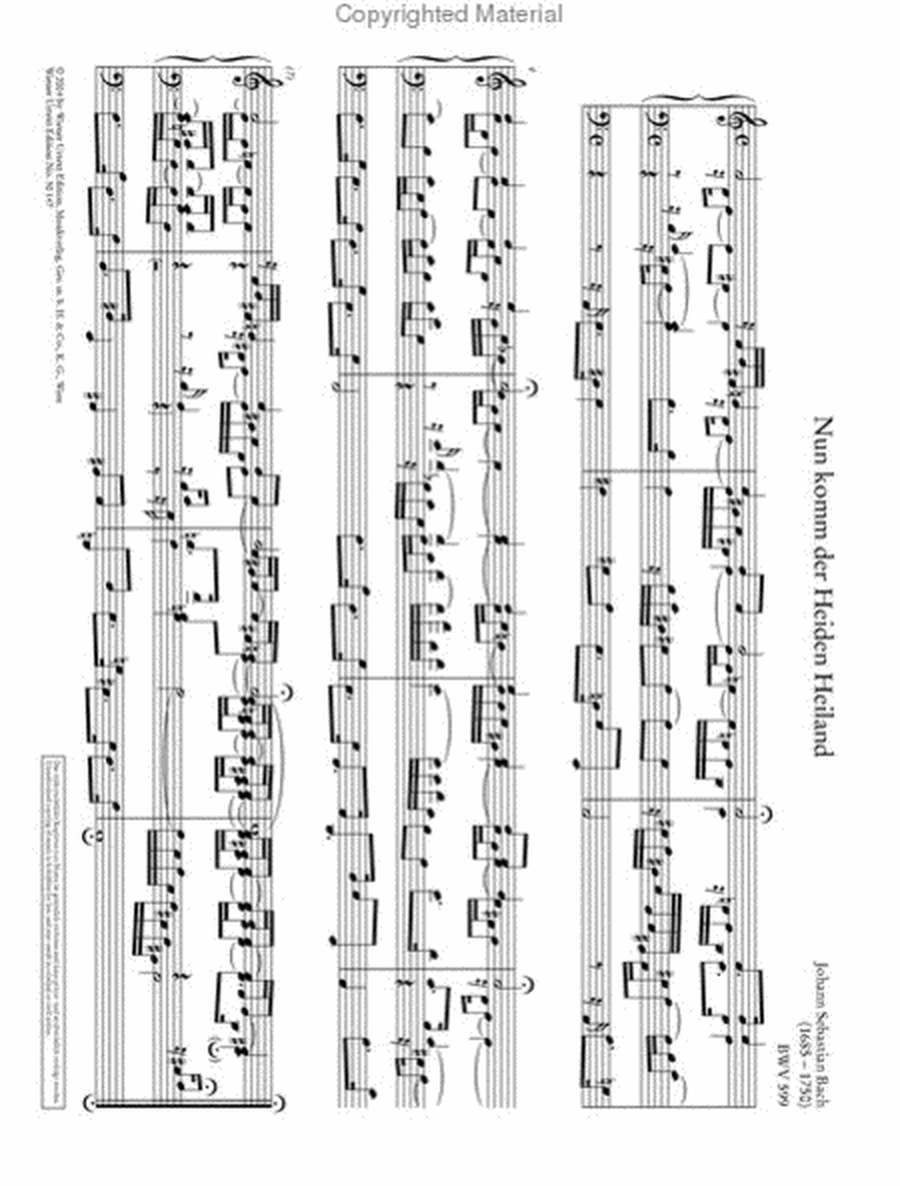 Little Organ Book, BWV 599-644