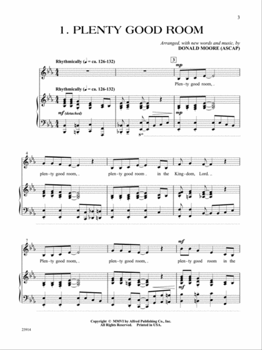 Spirituals for Solo Singers, Book 2 Piano Accompaniment scores gallery preview page 2