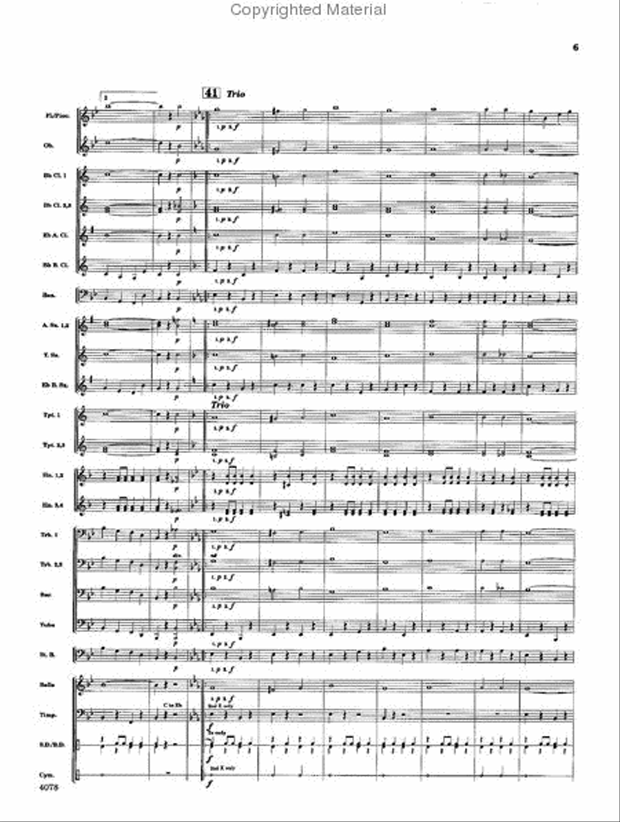 Valley Forge Concert Band scores gallery preview page 6
