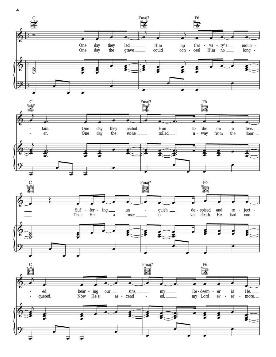 Glorious Day (Living He Loved Me) Guitar scores gallery preview page 4