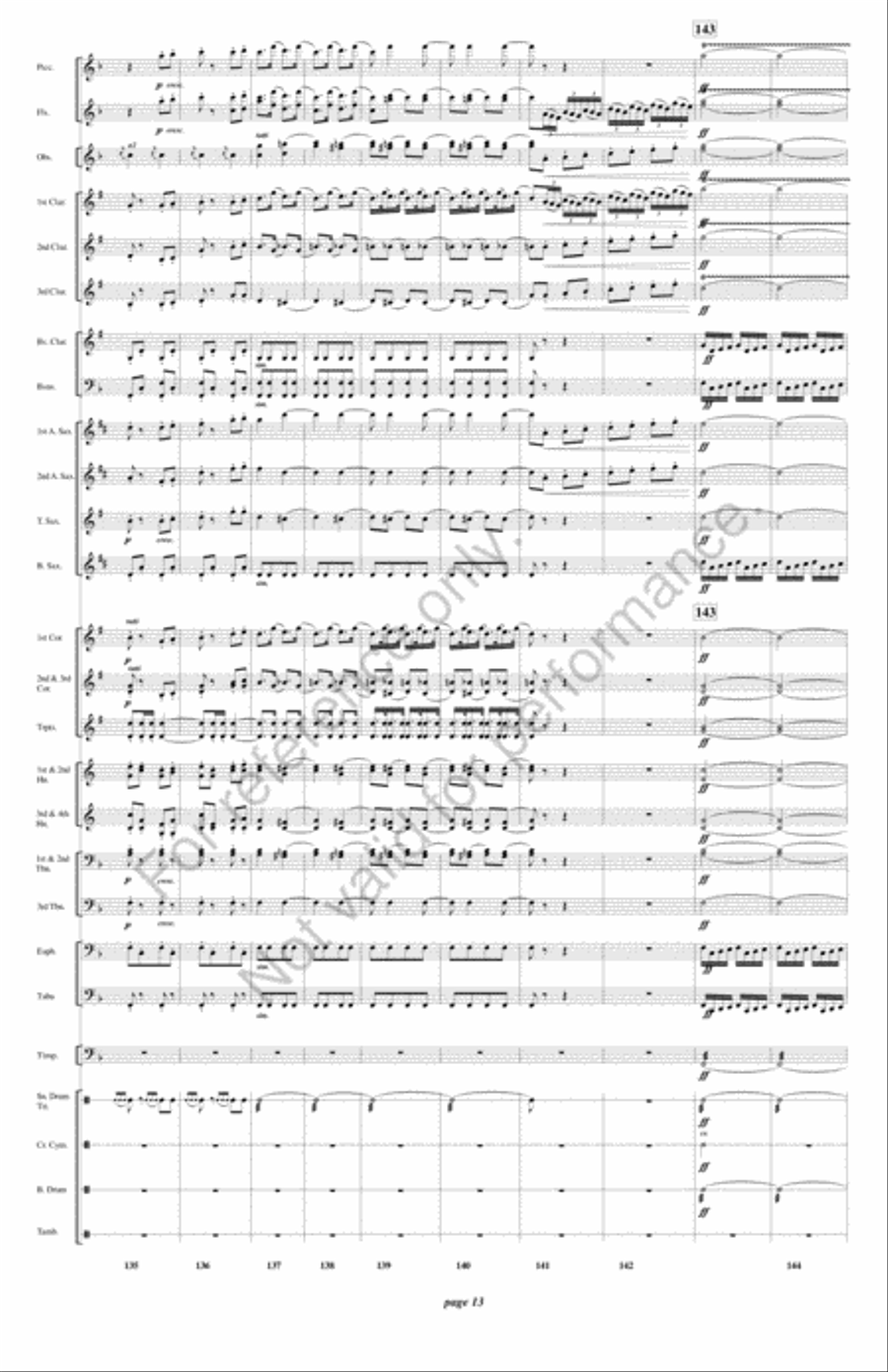Fatinitza Concert Band scores gallery preview page 14
