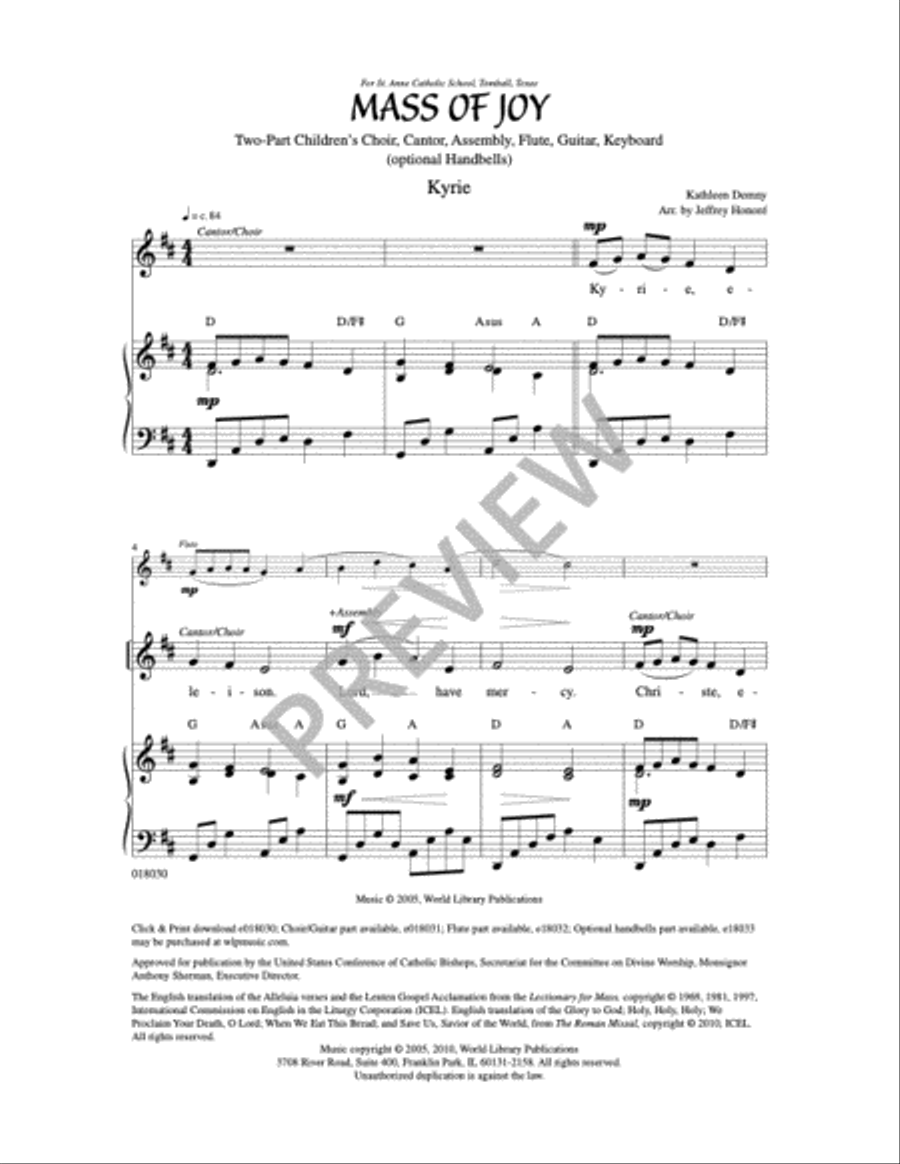 Mass of Joy - Full Score Mass of Joy - Full Score 2-Part scores gallery preview page 10