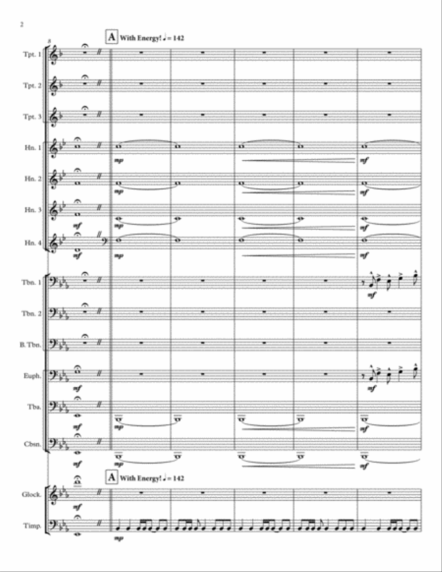 Upon New Horizons Brass Ensemble scores gallery preview page 3