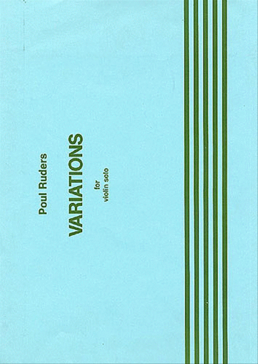 Poul Ruders: Variations For Violin Solo Violin Solo scores gallery preview page 1