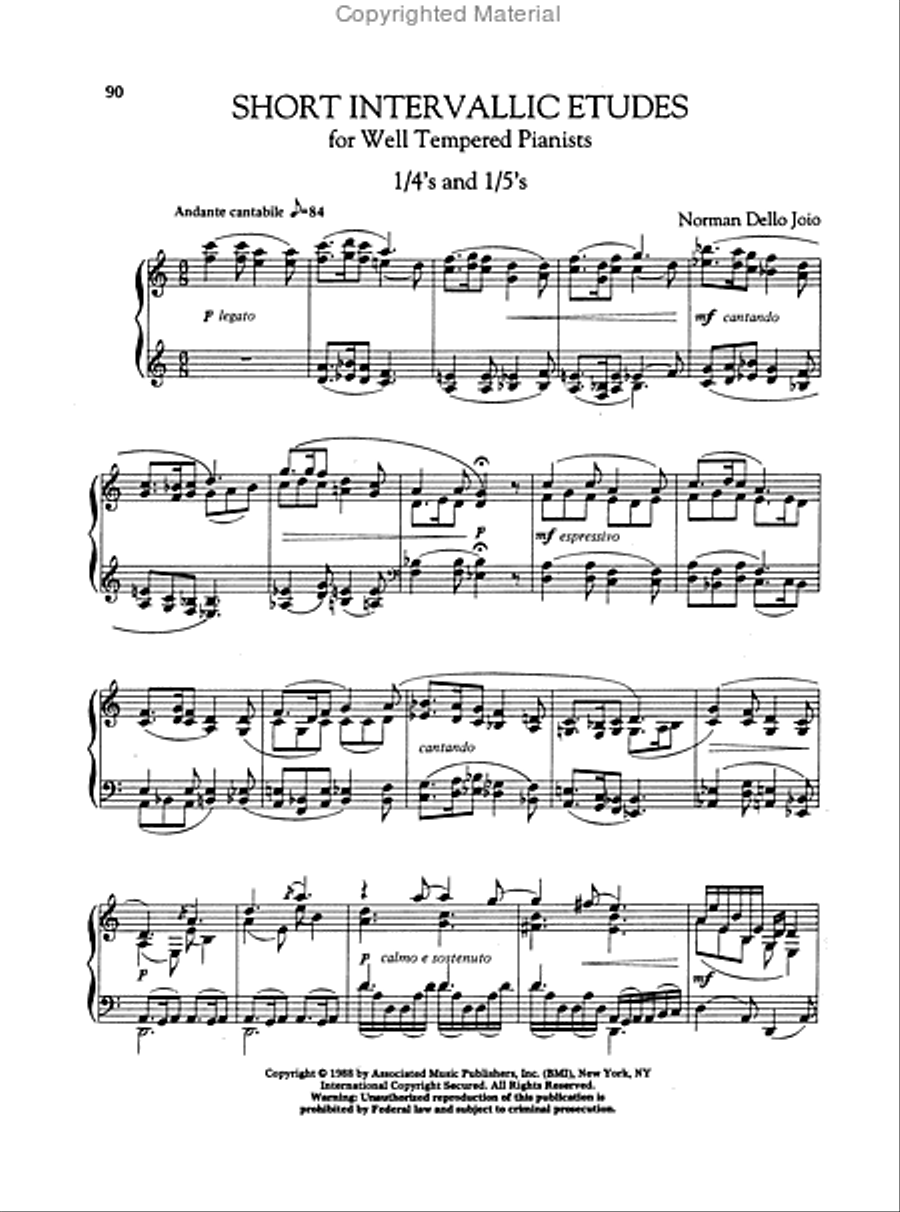 Dello Joio - Piano Music Dello Joio - Piano Music Piano Solo scores gallery preview page 4