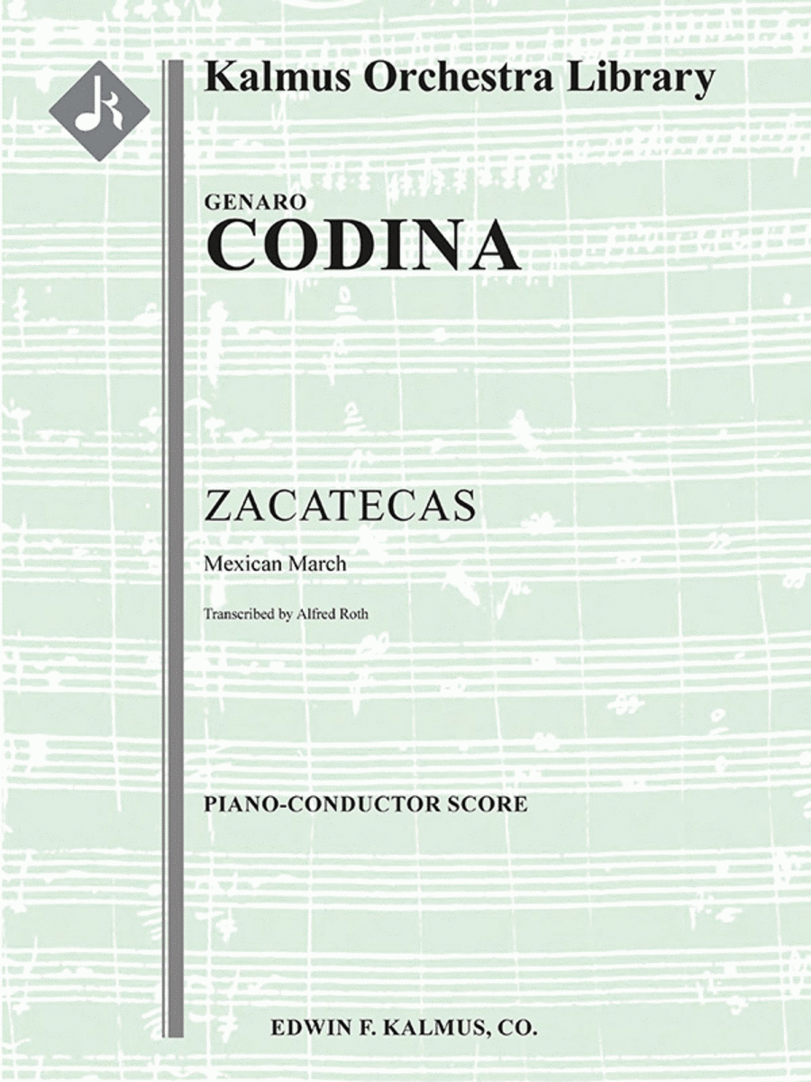 Zacatecas, Mexican March Full Orchestra scores gallery preview page 1