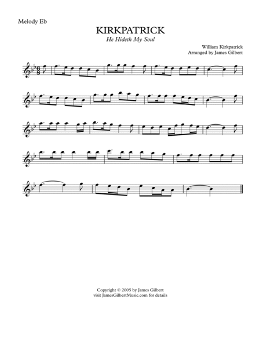 KIRKPATRICK (He Hideth My Soul) Small Ensemble scores gallery preview page 6