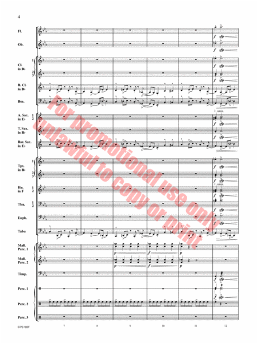 Ghost Run Concert Band scores gallery preview page 5