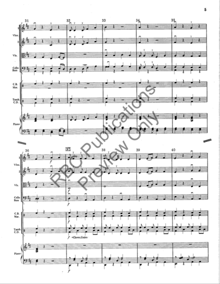 Samba Del Coco String Orchestra scores gallery preview page 6