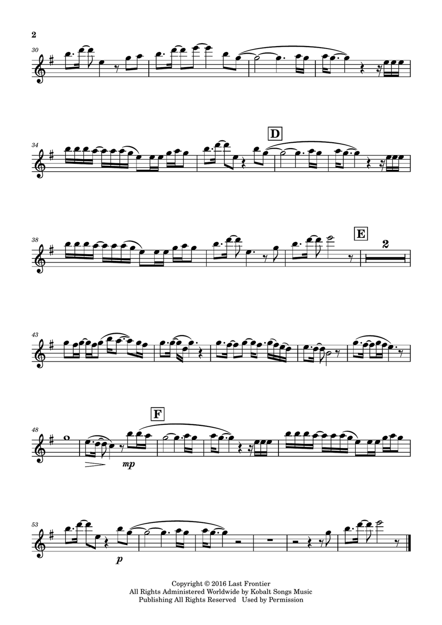 Ocean Eyes Flute scores gallery preview page 3