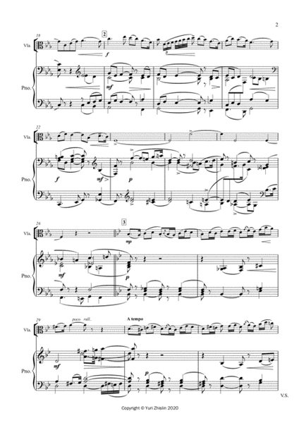 Glazunov Concerto for alto saxophone arr. for Viola and string orchestra E flat major, Op. 109a image number null