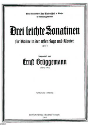 Book cover for Drei leichte Sonatinen
