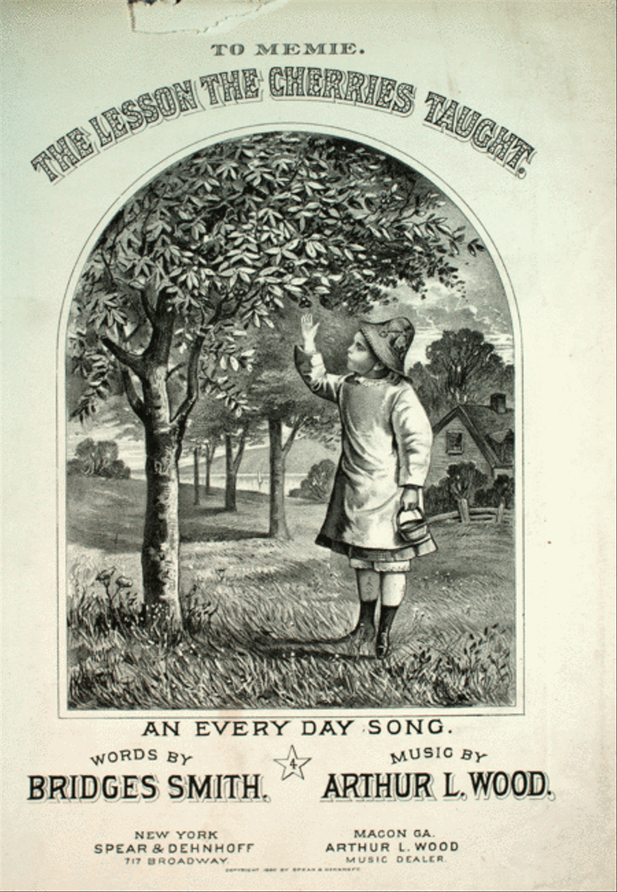 The Lesson the Cherries Taught. An Every Day Song 4-Part scores gallery preview page 1