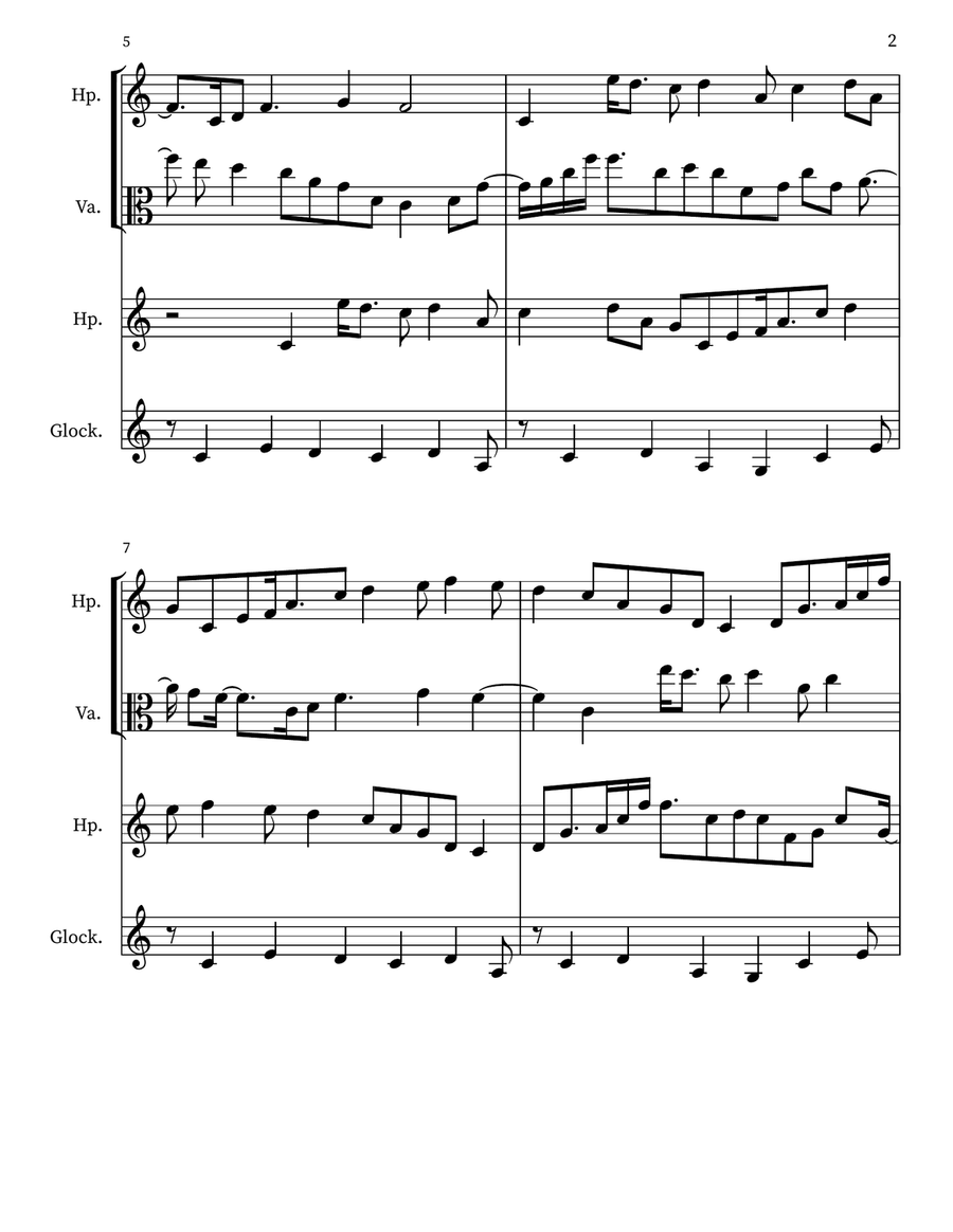 Children's Musing 55 Children's Musing 55 Small Ensemble scores gallery preview page 2
