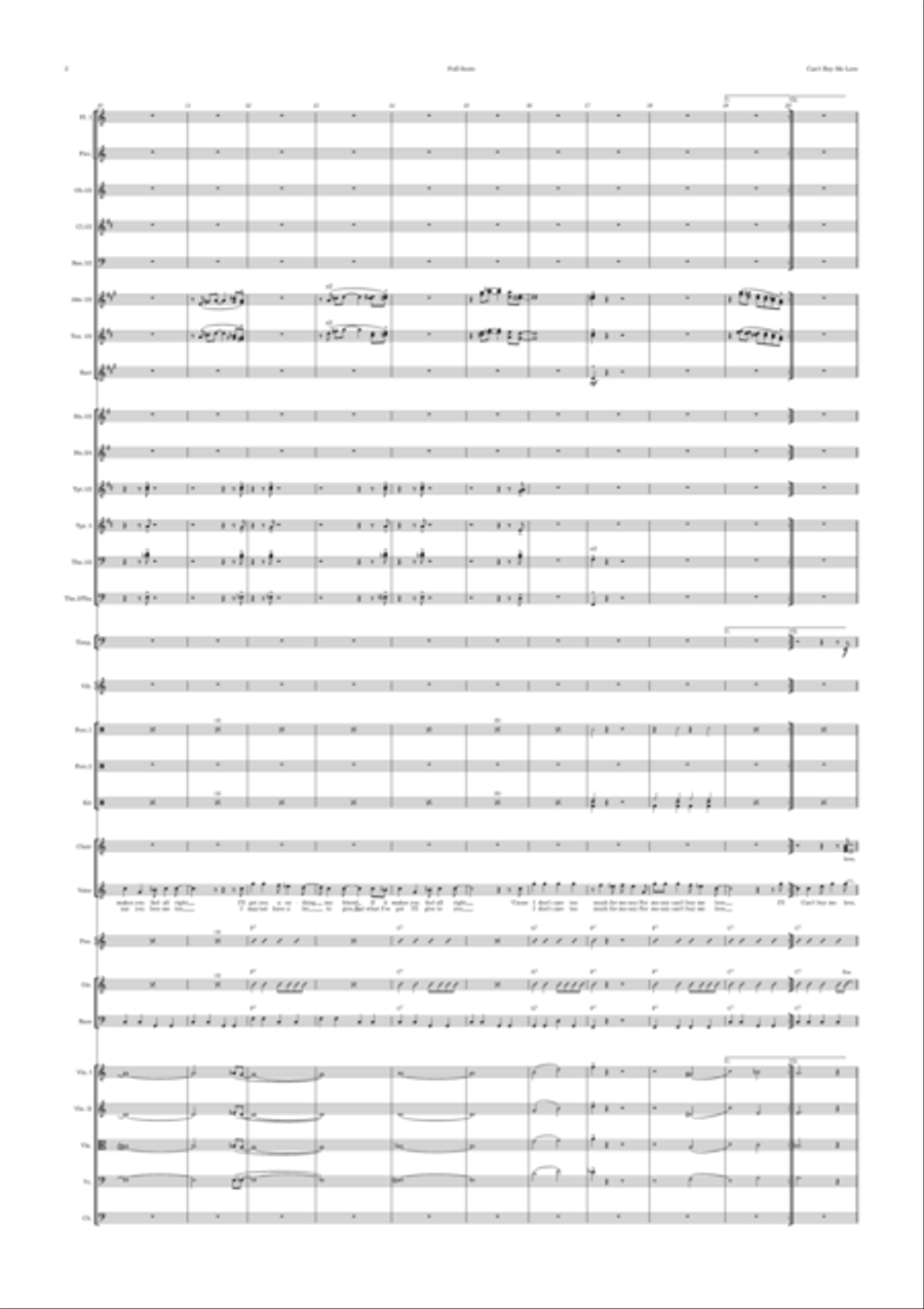 Can't Buy Me Love Full Orchestra scores gallery preview page 2