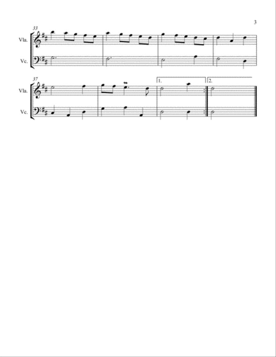 Passapied String Duet scores gallery preview page 3
