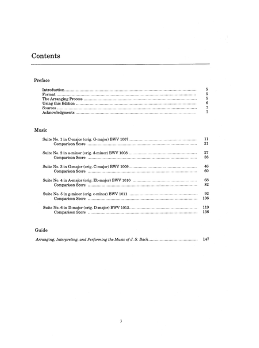 J. S. Bach: Six Unaccompanied Cello Suites Arranged for Guitar Cello scores gallery preview page 9