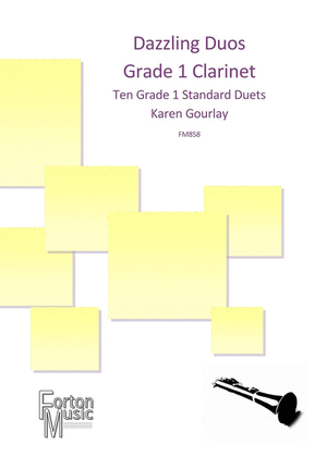 Book cover for Dazzling Duos Grade 1 Clarinet