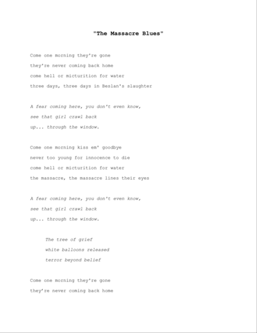 Massacre Blues Massacre Blues Guitar scores gallery preview page 1