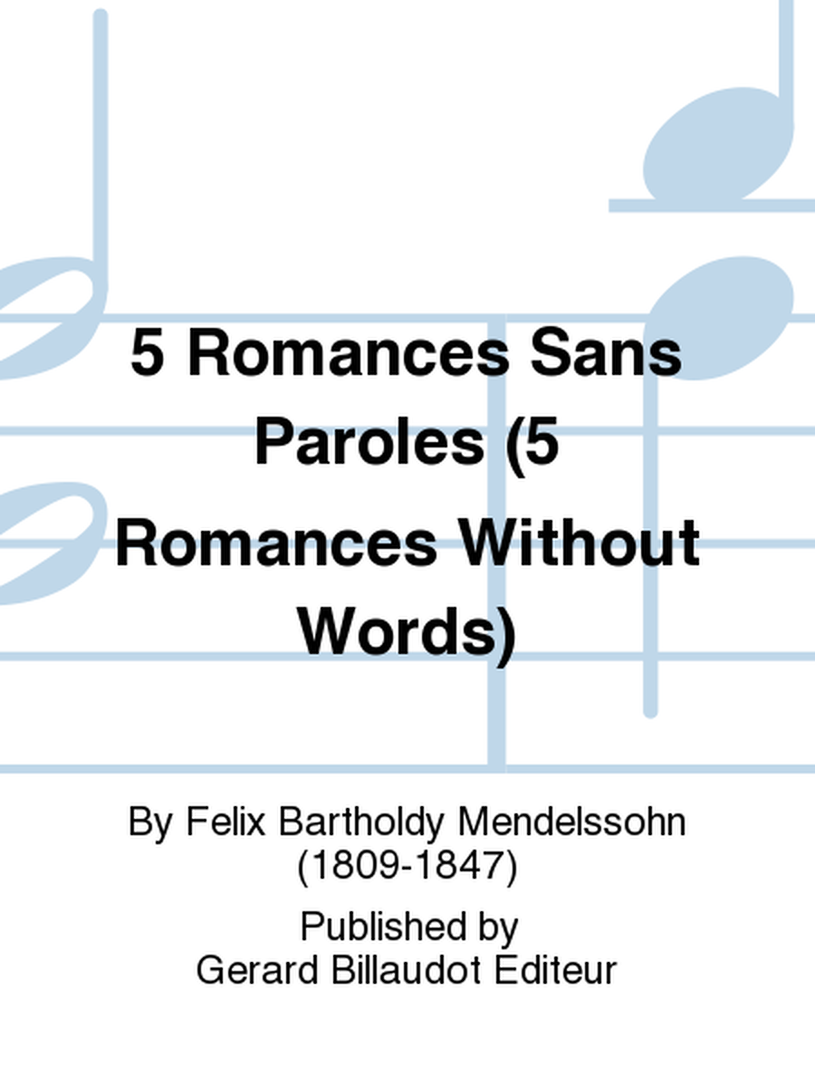 5 Romances Sans Paroles