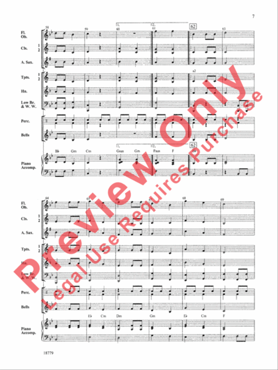Battle Creek March Battle Creek March Concert Band scores gallery preview page 8