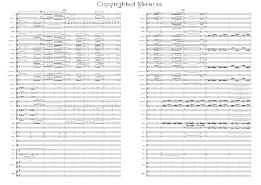 Variations on a Pentatonic Theme Concert Band scores gallery preview page 39