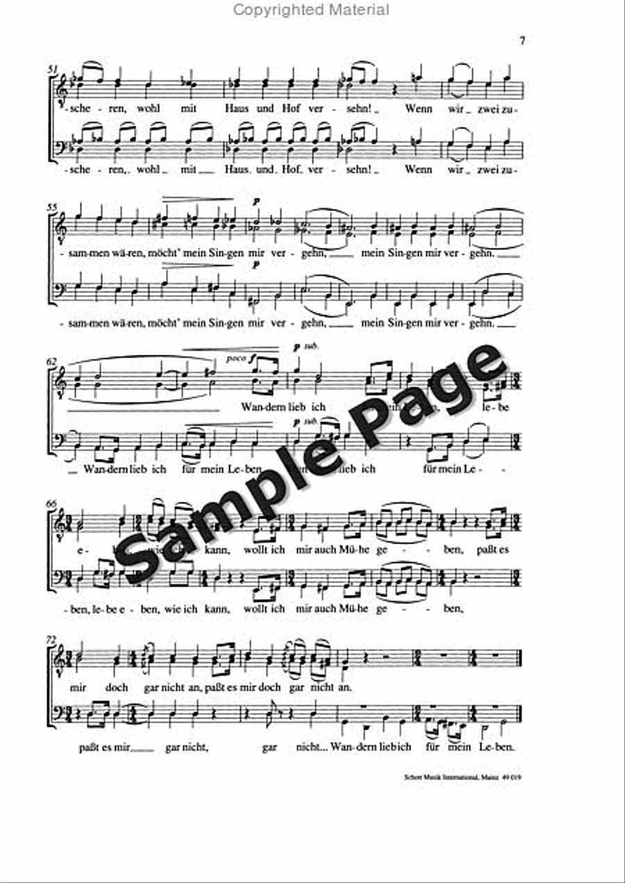 Killmayer Verloren Der Abend-- Chor TTBB scores gallery preview page 8