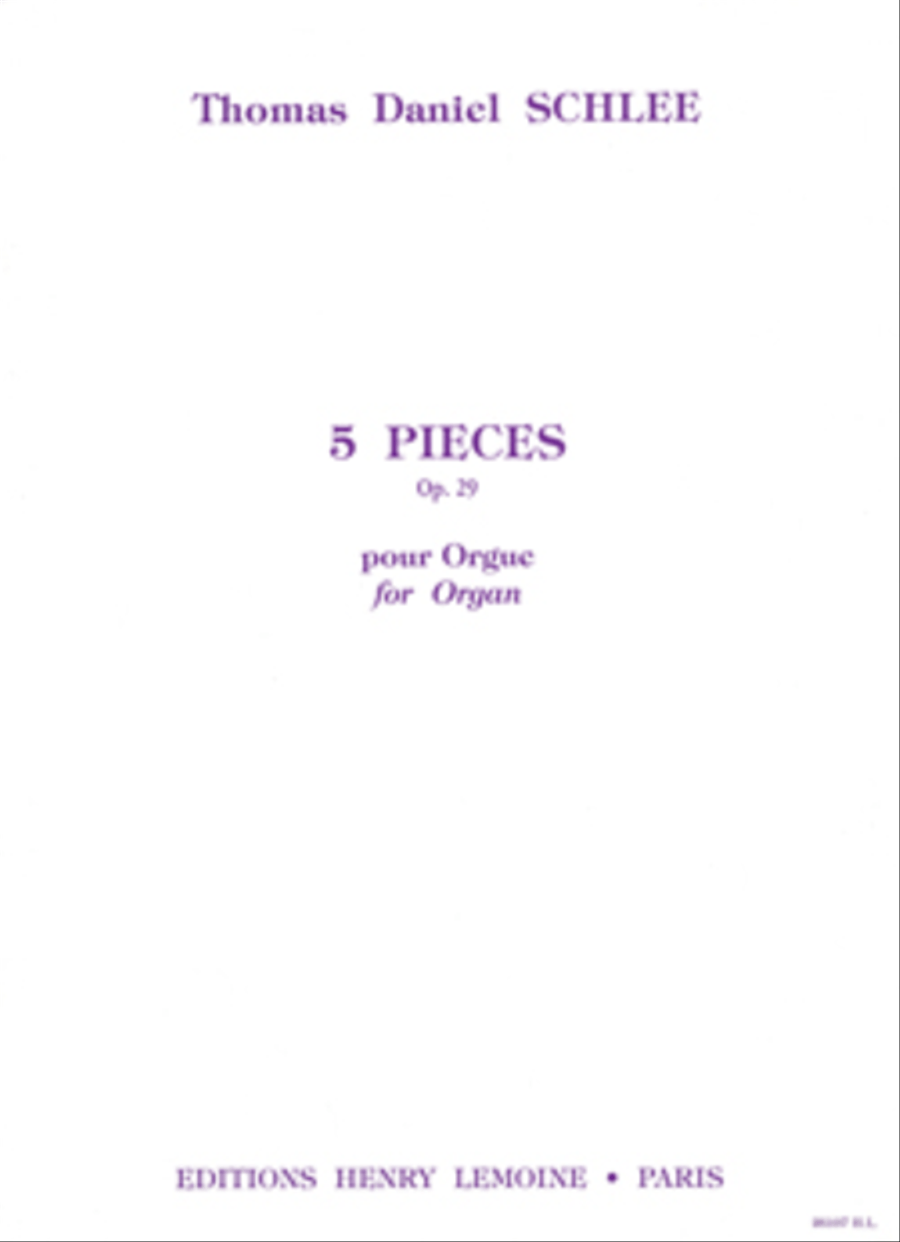 Pieces (5) Op. 29