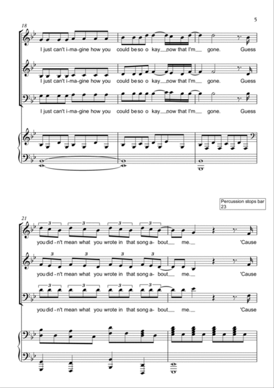 Drivers License Drivers License 3-Part scores gallery preview page 5