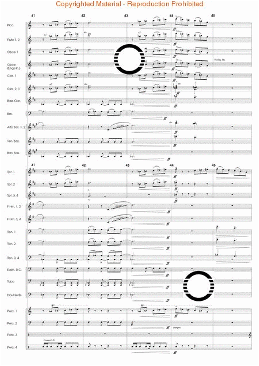 The Eagle's Flight Concert Band scores gallery preview page 10