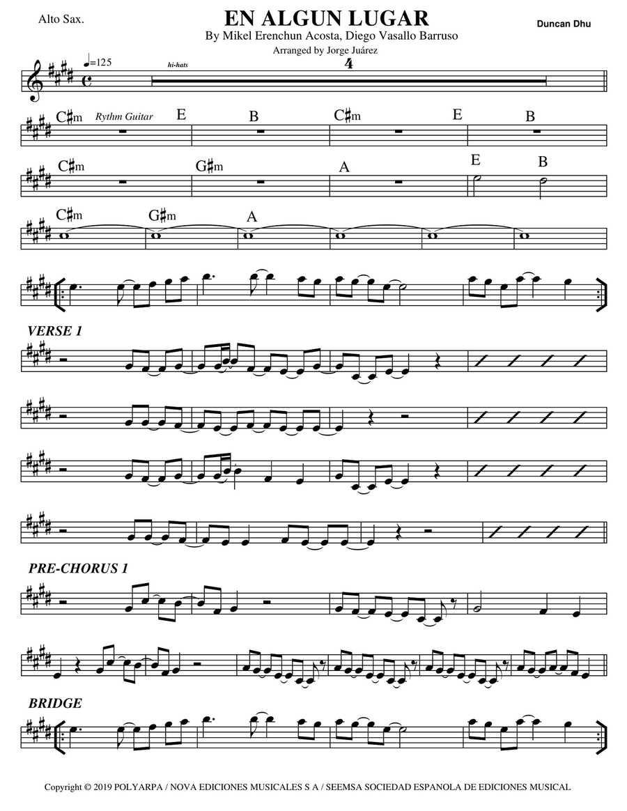 Moscow Nights Moscow Nights Alto Saxophone scores gallery preview page 1