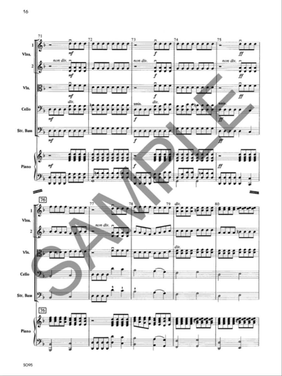 Toccatina - Score String Orchestra scores gallery preview page 16