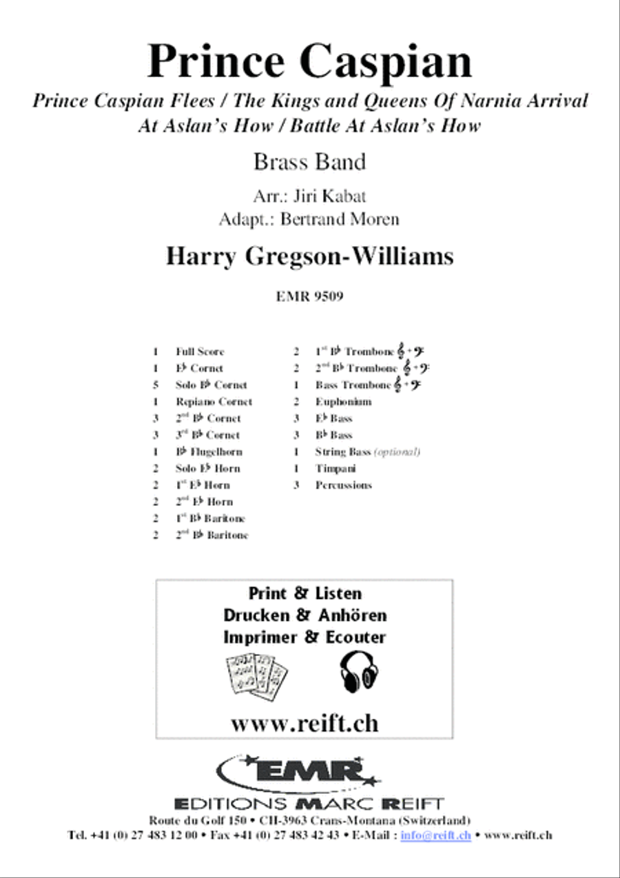 Prince Caspian Brass Band scores gallery preview page 2