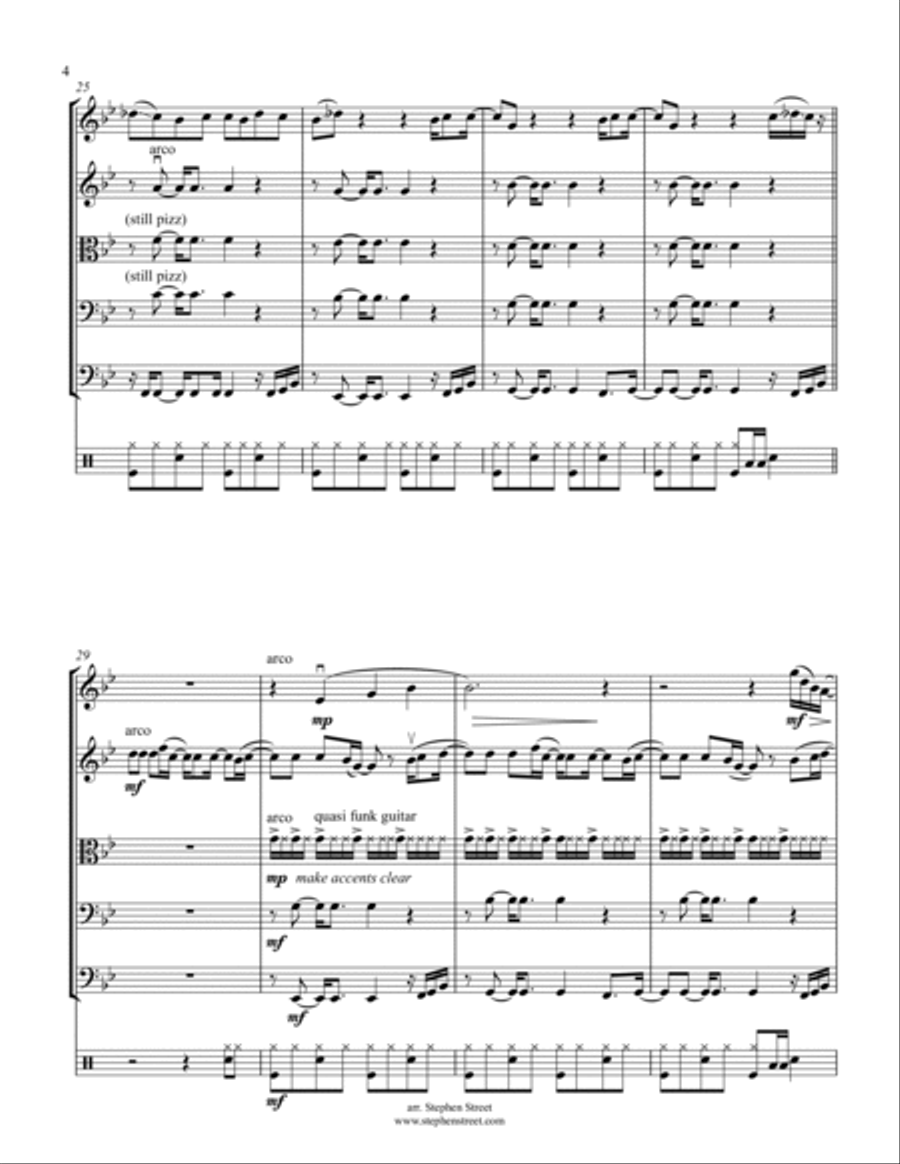 Can't Feel My Face Can't Feel My Face Small Ensemble scores gallery preview page 4