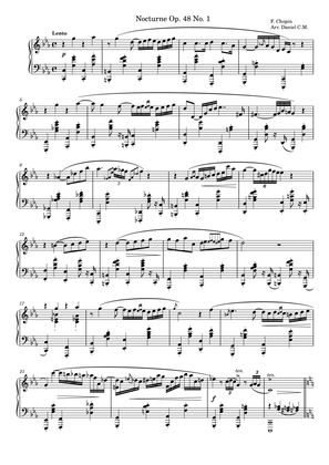 Nocturne Op. 48 No. 1 (simplified version)