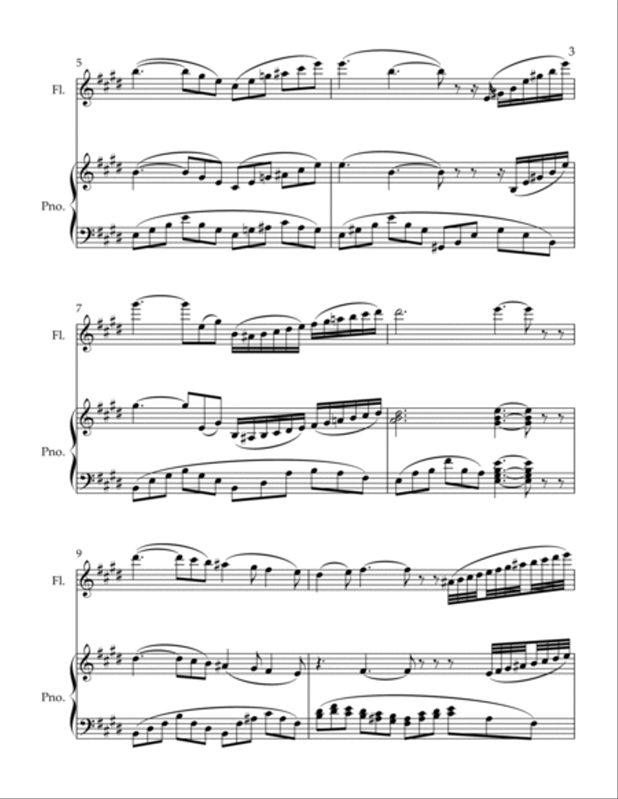 Adage Flute Solo scores gallery preview page 3