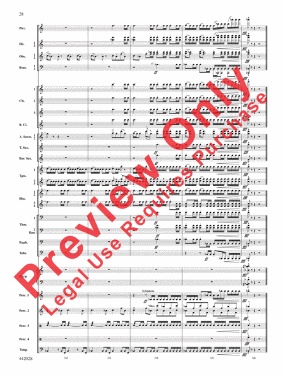 A Celebration Overture Concert Band scores gallery preview page 29