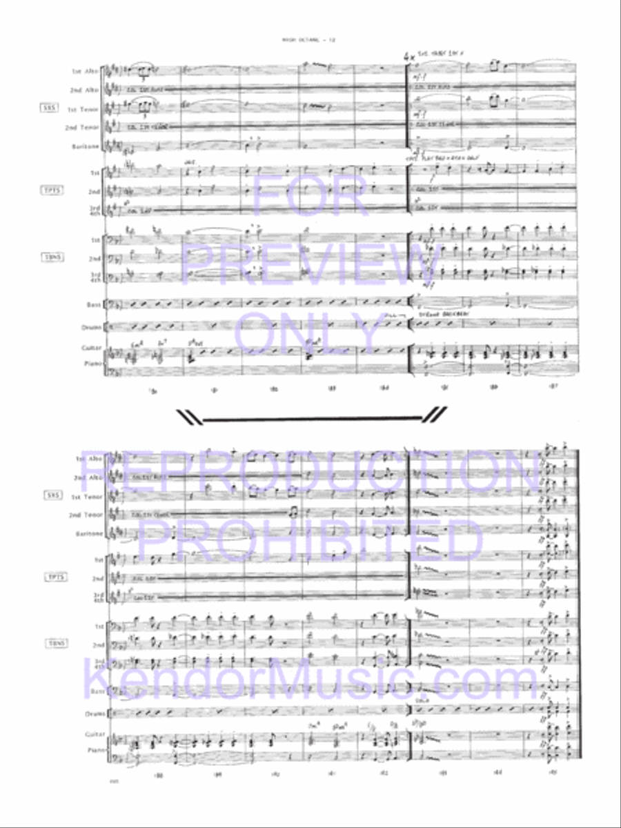 High Octane Jazz Ensemble scores gallery preview page 13